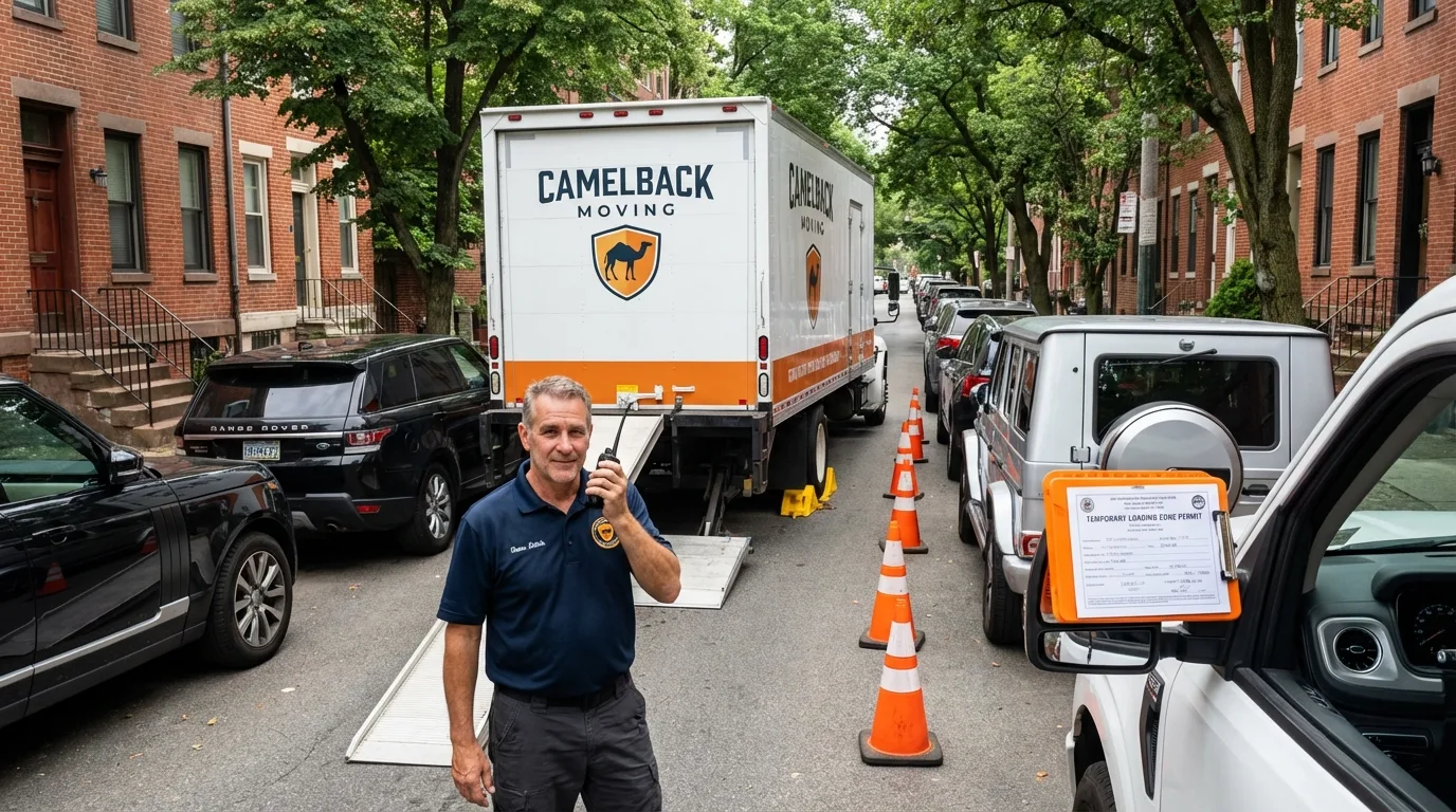 City street loading permit setup in Millersville, PA
